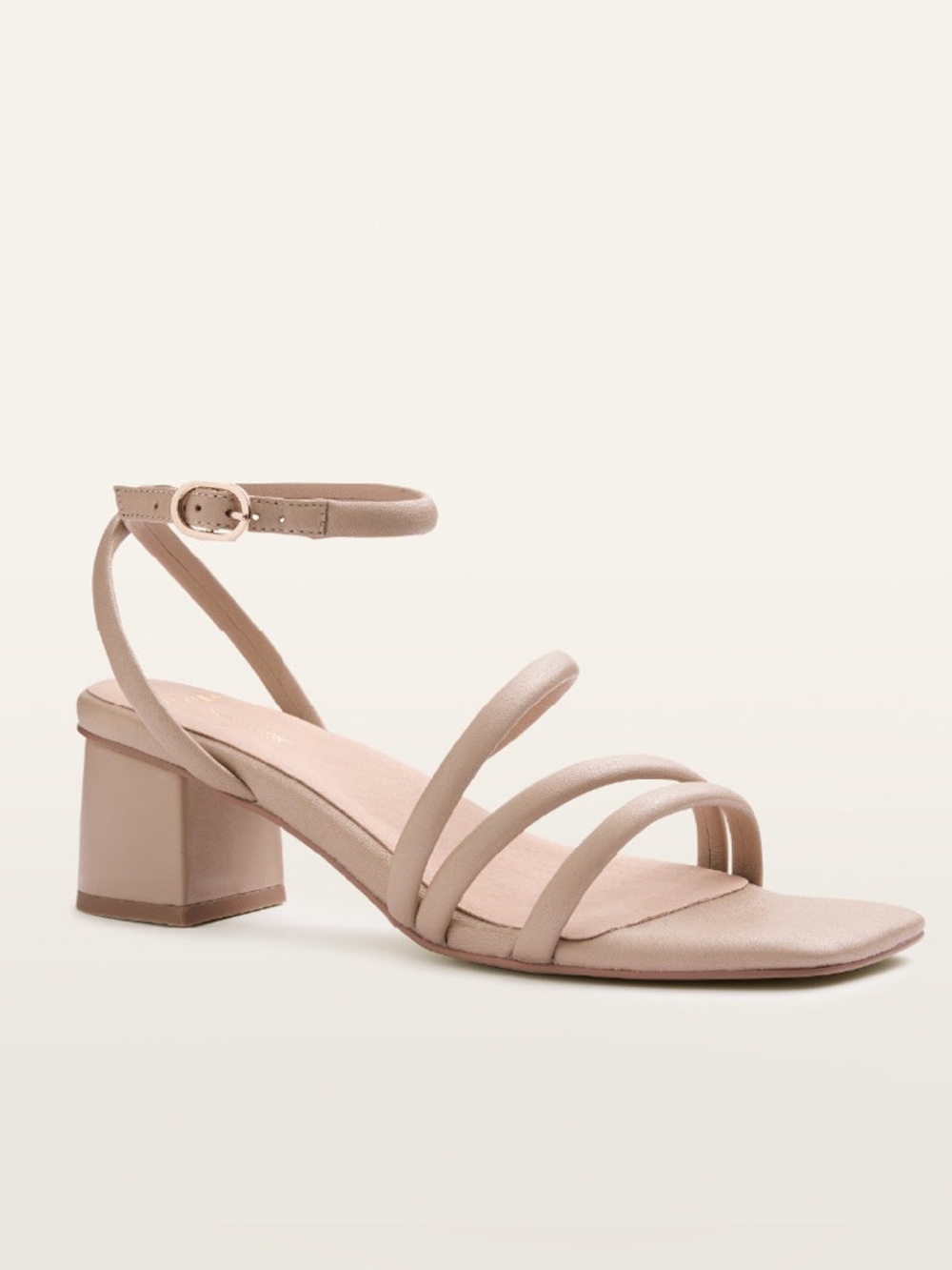 NWT Frankie4 Women’s Ramsay Sand Beige Heeled Ankle Strap Comfort Sandals 11